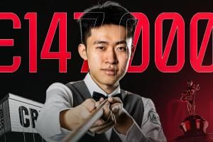 仅剩最后一席！奥沙利文+常冰玉分别打出2杆147 均获14.7万镑奖金